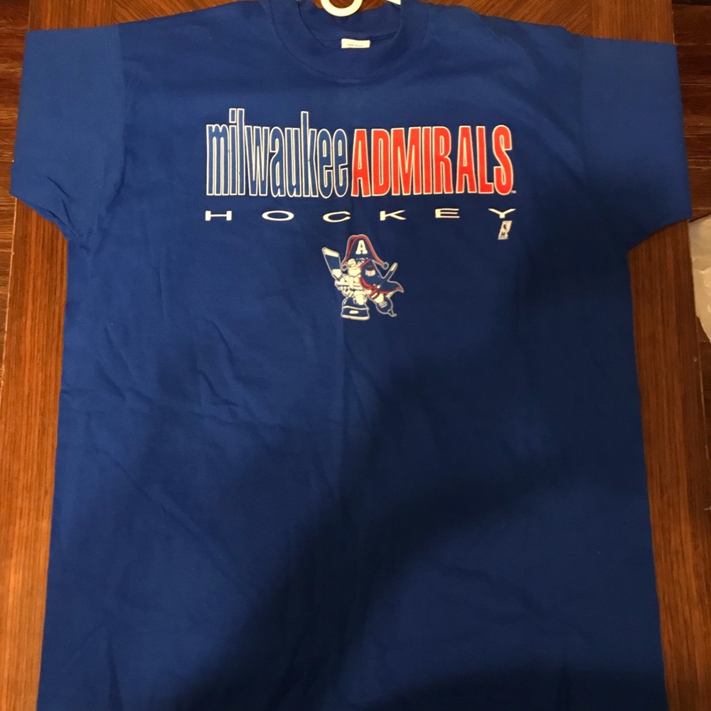 milwaukee admirals hockey single stitch tee